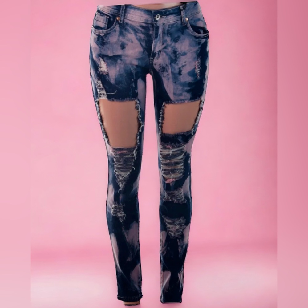 WOMEN’S DECONSTRUCTED DENIM-DUSTY ROSE